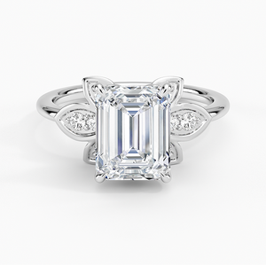 BOJ <b>Ring</b> 0121 <b>Emerald</b> Cut 925 <b>Silver</b> Prong Setting Solitaire Diamond <b>Ring</b> 2ct D Color VVS1 Moissanite GRA Certified - Product Image 1