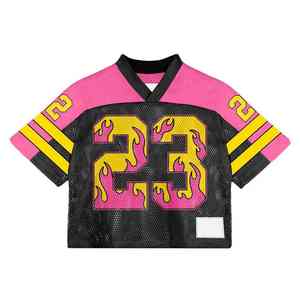 Ropa Deportiva Personalizada con Nombre de Equipo, Jersey Holgado con Serigrafía para Adultos, Jersey de Fútbol Americano de Malla para Hombre - Product Image 2