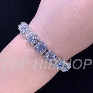 Fashion Jewelry Chain Lab Diamond Fashion Zircon Bracelet New Design Cute Bling Bing Tennis Chain Bracelet for <b>Men</b> - Product Image 2