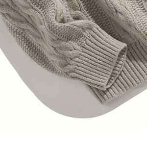 Pull en cachemire de haute qualité pour homme, faible MOQ, chaud et épais, tricot décontracté pour l'hiver - Product Image 3