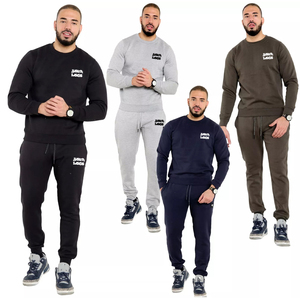 <b>Men</b> Sweatshirt Jogger Set Custom Logo Tracksuit Cotton Fleece Casual Wear Wholesale Manufacturer - Product Image 1