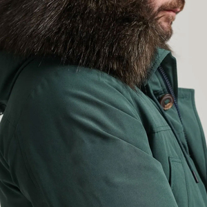Parka d'hiver personnalisée pour homme, grande taille, chaude, avec col montant, style tendance, nouveau design, tissu en toile - Product Image 3