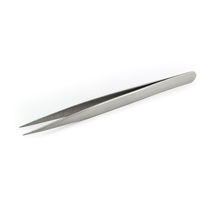 Pinces à cils professionnelles pour extensions de cils avec logo personnalisé, pointes courbées et pointues, pinces à cils en vente - Product Image 1
