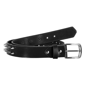 Unisex Genuine Cowhide Leather Studded Belt <b>Punk</b> Rock Rivet Spike Belt Heavy Duty Casual Fashion Waist Belt - Product Image 4