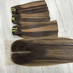 ผมตรงแบบไม่ผ่านกระบวนการผมมนุษย์สีเปียโนจากเวียดนาม - Product Image 5