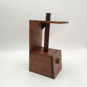 Porte-serviettes en bois massif de qualité supérieure pour la cuisine |   Support de rouleau de papier essuie-tout écologique pour comptoir - Product Image 4