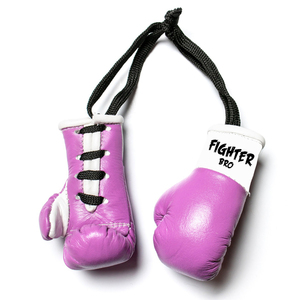 Mini-gants de boxe suspendus pour voiture en cuir artificiel, décoration de rétroviseur automobile, souvenir d'entraînement de boxe et de karaté - Product Image 1