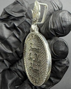 Pendentif Ailes « Pour Toujours dans Mon Cœur » en Argent 925 avec Moissanite, Cristal et Strass Micro-Pavé – Charme Romantique Unisexe, Cadeau Idéal - Product Image 2