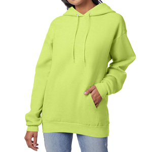 Sudadera con Capucha Verde Lima para Hombre, Corte Regular, 100% Algodón Tejido, Estilo Casual, para Otoño - Product Image 1