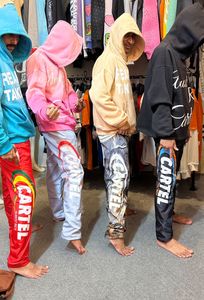Pantalon Homme Tricoté à Jambe Droite, Taille Élastique, Imprimé, en Polyester et Nylon, Style Urbain, Vente Chaude - Product Image 3