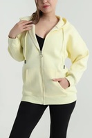 Sweat-shirt à capuche surdimensionné pour femmes Ever Glow, en polaire imperméable et anti-plis, avec applique étoile dorée sur la manche avant