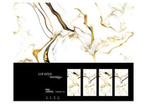 Azulejos de porcelana dorados de alta calidad, sin fin, de 600x1200 mm, de gran tamaño, para sala de estar, baño, cocina, pared y decoración interior premium. - Product Image 3