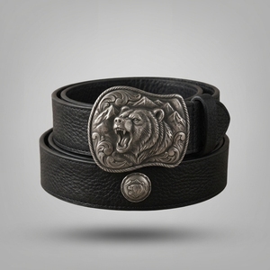Cinturón de Cuero Vintage con Hebilla de Moda, Venta al por Mayor, Cinturón de Cuero de Grano Completo Ligero para Hombre, Color Sólido Personalizado de Primera Calidad - Product Image 3
