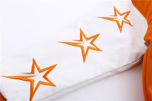 Custom Logo Wool Chenille Embroidery Baseball Letterman <b>Jackets</b> <b>Men</b> Vintage Blank Orange Leather Sleeve Varsity <b>Jacket</b> - Product Image 3