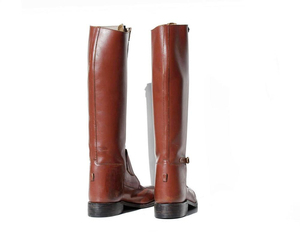 Bottes d'équitation en cuir de qualité supérieure, durables, confortables, pour l'entraînement professionnel et les compétitions équestres, norme standard. - Product Image 4