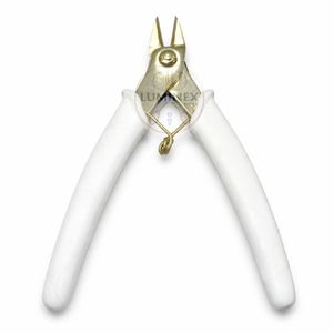 LUMINEX IMPEX Premium Gold <b>Flush</b> <b>Cutter</b> Pliers Stainless Steel Precision Side Cutting Tool for Jewelry Making Electronics Repair - Product Image 1