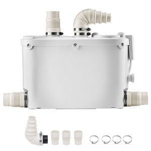 Pompa Maceratrice 500W, Portata 29 GPM, Prevalenza 26 Ft/8 m, Ingresso Acqua di Scarico/Toilette, 4 Uscite Acqua, Smaltimento Rifiuti, Tritarifiuti UPF - Product Image 1