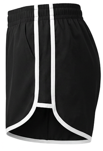 Shorts Deportivos de Punto para Mujer, Cintura Media, Cierre Elástico, Color Sólido, Transpirables, de Poliéster, Corte Regular, para Yoga y Playa - Product Image 4