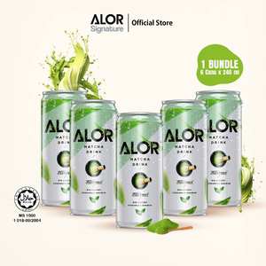 HALAL 240ml Matcha Latte prêt à boire en canette, style thé vert, boissons RTD fabriquées en Malaisie et emballées en boîte - Product Image 2