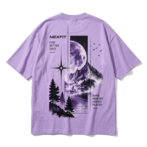T-shirt oversize jaune clair, impression DTF, coton premium, style streetwear, manches courtes, style décontracté, nouvelle mode pour homme - Product Image 2