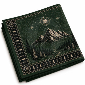 Bandana en toile de coton respirante - Haute qualité, personnalisable, unisexe, écologique, séchage rapide, pour le vélo, la randonnée, l'usage quotidien, etc. - Product Image 3