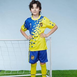 Ensemble de vêtements de sport pour enfants, maillot de football, tenue d'entraînement d'équipe, t-shirt et short - Product Image 1