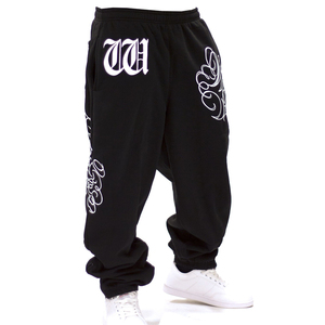 Casual Style 100% Polyester Micro Fibre <b>Trousers</b> <b>Black</b> Gray Plus Size Lightweight Drawstring Flat Mid High Quality <b>Plain</b> Dyed - Product Image 2