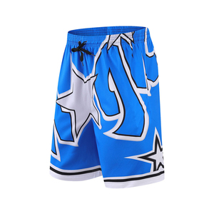 Shorts de basketball d'été pour hommes en maille fine, motif uni, toile respirante, pour l'entraînement sportif, la remise en forme musculaire et la salle de sport - Product Image 5