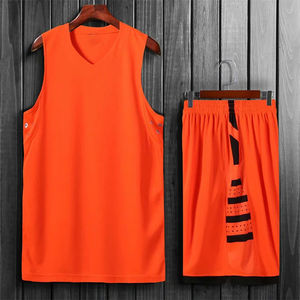 Ensembles de maillots et shorts de basketball personnalisables - Uniforme d'été respirant avec logo personnalisé, couleurs et tailles personnalisées, anti-transpiration - Product Image 3