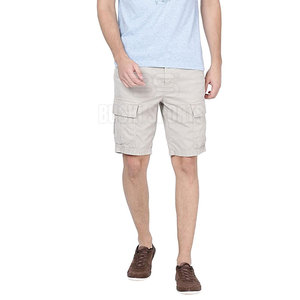 Shorts cargo en coton pour hommes, collection été 2026, style décontracté streetwear, multi-poches - Product Image 5