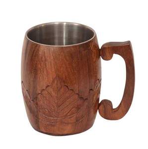 Taza de Madera de Diseño Moderno Personalizada, Ecológica y de Gran Capacidad, Hecha a Mano, 100% Madera Natural para Uso Doméstico - Product Image 2