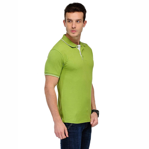 Polo classique en coton 240 GSM, tissu doux au toucher, piqué épais, respirant, décontracté chic, pour le bureau, fabrication OEM, marque privée - Product Image 3