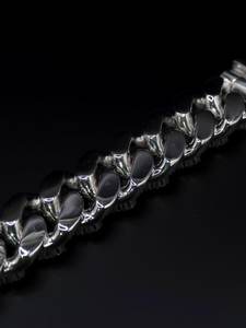 Bracelet de luxe unisexe en argent sterling 925 plaqué rhodium avec diamant moissanite taille ronde VVS, style hip-hop - Product Image 3