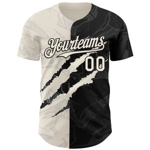 Maillot de baseball personnalisé en gros, impression sérigraphique, manches courtes, unisexe adulte, entièrement boutonné, 100 % coton biologique - Product Image 2