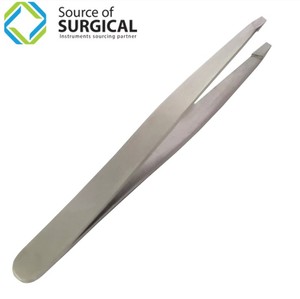 แหล่งที่มาที่สะดวกสบายสำหรับการผ่าตัด แหนบสแตนเลสปลายเฉียง อุปกรณ์ดูแลความงามส่วนบุคคล แหนบคิ้ว รุ่น B-EBT-087 - Product Image 3