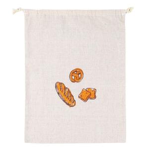 High Capacity Jute Bread <b>Bag</b> with Drawstring Closure for Multiple Bread Storage - Product Image 3