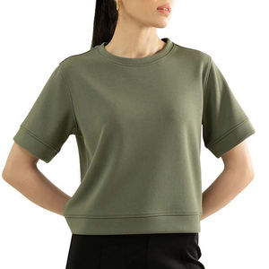 Camisetas de Mujer de Alta Calidad, Fabricadas en Pakistán, Secado Rápido, Transpirables, Informales, de Poliéster/Algodón, para Verano - Product Image 1