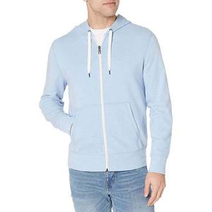 Sudadera con capucha de alta calidad OEM, estilo streetwear, lisa, gruesa, con cremallera completa, tela personalizable, manga larga, oversize, para hombre. - Product Image 5
