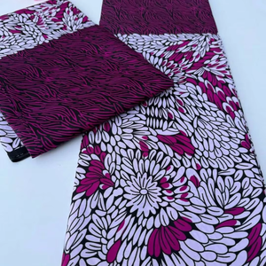 Tela de Algodón Ankara y Estampado Africano Multicolor de Alta Calidad para Prendas Tradicionales y Artesanías de Botsuana - Product Image 1