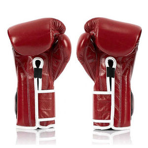 High Quality Custom Made Leather/Polyester Professional MMA Boxing <b>Gloves</b> <b>Moisture</b> Wicking Breathable Hook Loop Sports <b>Gloves</b> - Product Image 3