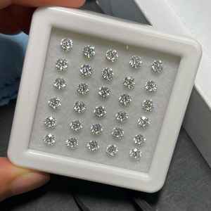 Diamantes Sueltos Cultivados en Laboratorio con Corte Brillante CVD, Claridad VS1, Certificados por IGI, de 1-4 mm, para Anillos y Pendientes, Hechos a Mano en India - Product Image 2
