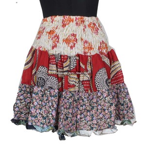 Best Bulk Gypsy <b>Patchwork</b> Mini Rara <b>Skirt</b> Hippy Boho Festival Boho Style Women Cotton Patch Work 20 Inch Mini Patch Work <b>Skirt</b> - Product Image 1