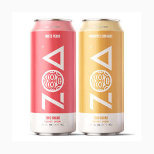 Bebidas energéticas ZOA Zero Sugar sabor melocotón blanco en oferta, para exportación - Product Image 2