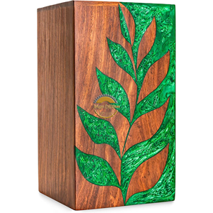 Elegant <b>Ashes</b> Urn with Engraved Metal Surface Premium Aluminum Cremation Urn Decorative Brass Funeral <b>Ashes</b> Container Stainless - Product Image 3