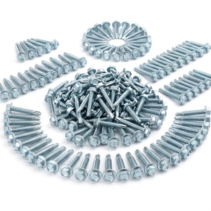 Tornillos Autoperforantes de Cabeza Hexagonal de Acero al Carbono Premium (Métrico/Pulgadas) con Recubrimiento de Zinc Clase 8, Resistentes a la Corrosión y de Alta Resistencia - Product Image 1