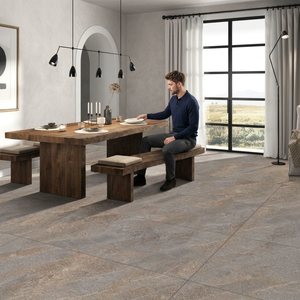 Carreaux de pavage en grès travertin naturel calcaire mat Cours 600x1200mm Porcelaine Premium - Product Image 6