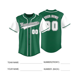 Short Sleeve V Neck <b>Athletic</b> Fit Baseball Jersey Blank Plain Top Ready for Printing Baseball Jersey - Product Image 5