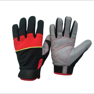 Soft Leather Work Safety Gloves <b>Full</b> Finger Mechanic Gloves Breathable Anti <b>Slip</b> Protective Hand Gear - Product Image 5