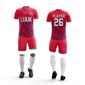 ชุดฟุตบอลพรีเมียม เสื้อและกางเกงขาสั้น น้ำหนักเบา ระบายเหงื่อได้ดี สำหรับสโมสรและโรงเรียน ขายส่งจำนวนมาก - Product Image 4