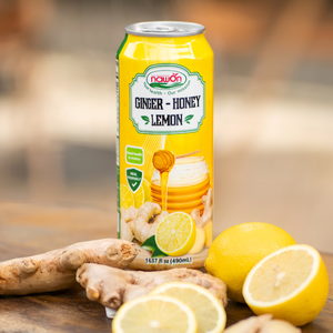 Jugo de Jengibre con Miel y Limón en Lata de 500 ml, Bajo MOQ, 110% Ingredientes Naturales, Bebida Saludable de Fabricante Vietnamita - Product Image 5